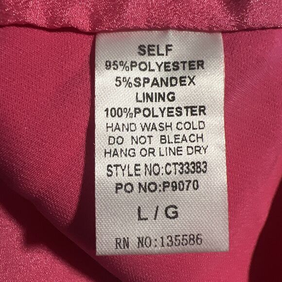 Main Strip Crop Top Womens L Pink Bow Rhinestones Romantic Feminine 90s Y2k - Picture 9 of 9